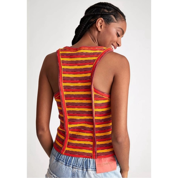 Anthropologie Ribbed Racer Tank NWT SZ XL - Picture 5 of 16